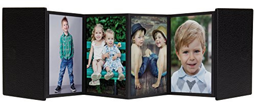 Neil Enterprises Inc. 2.5 x 3.5 Black Mini Accordion Self-Stick Photo Album