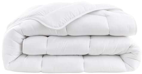 Abeil - Couette Bio’ Attitude - Chaleur Modérée - Enveloppe Coton Issu de l'agriculture Biologique, Garnissage Polyester Cyclafill® 300g/m² - Lavable en Machine - Certifiée Oeko-Tex - 140 x 200 cm