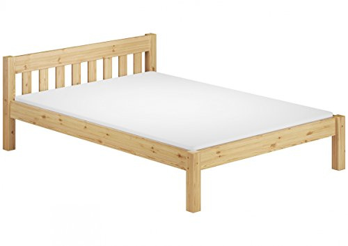 Erst-Holz®Doppelbett mit Rost und Durchgehender Matratze 160 x 200