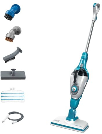 BLACK+DECKER Steam Mop and Portable Steamer, 5-in-1, Corded (HSMC1321)