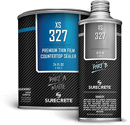 Surecrete XS-327 Concrete Countertop Sealer Matte Finish Food Safe Water Based (100 ft²) 1 Quart
