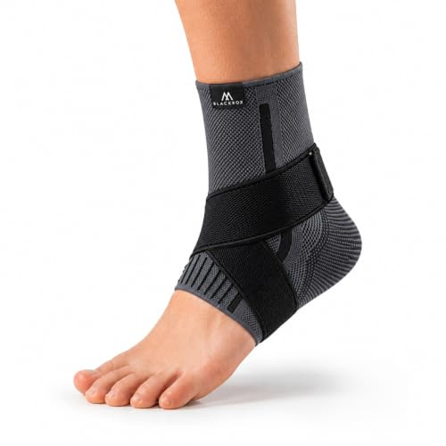 BLACKROX Sprunggelenkbandage [Vergleichssieger 2026] Links & Rechts | Gr. S-XL | Für Damen & Herren | Bandage für das Fußgelenk | Perfekt für Sport, Fußball, Joggen & Bodybuilding
