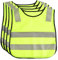 Conjunto de Chaleco de Seguridad Reflectante Malla, Chaqueta de Alta Visibilidad, Hi Viz Vest, Chaleco de Seguridad Amarillo Fluorescentes para Al Aire Libre Correr (4 Piezas, Niños)