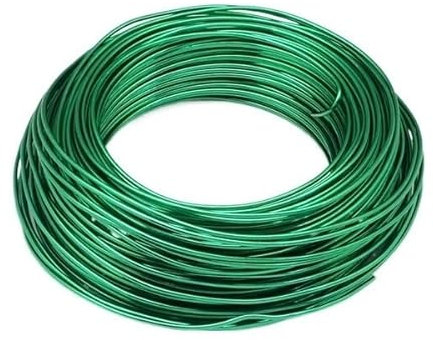 Aluminiumdraht, 1 Rolle Schmuckergebnisse aus Aluminiumdraht, für Schmuckherstellung, 0,8 mm, 1 mm, 1,5 mm, 2 mm, 3 mm, 4 mm, 5 mm, 6 mm, 23 Farben (Farbe: Grün)