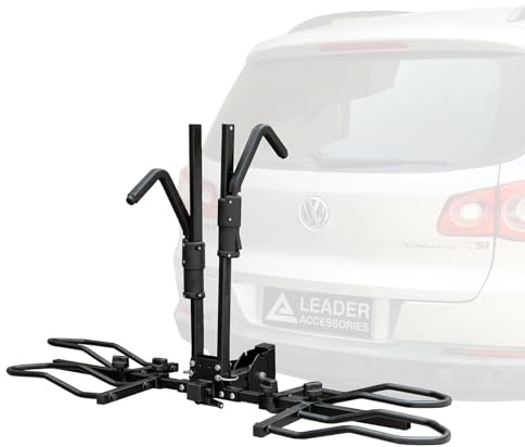 Leader Accessories Foldable Hitch Bike Rack for 2 Bikes, 2-inch Receiver