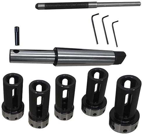 Drehmaschinen-Halter-Set, Gewinde-Set, MT1-Schaft, hält imperiale Schneideisen 13/16 Zoll, 1 Zoll, 1-5/16 Zoll, 1-1/2 Zoll und 2 Zoll, hergestellt in Indien