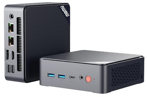 AWOW Mini PC W-11 Pro con Procesador Twin Lake-N N150 Quad Core a 3.60 GHz, 16 GB DDR4 3200 MHz, 512 GB SSD M.2 PCIe3.0, Mini Computadora, HDMI, DP, 4K@60 Hz, Doble RJ45 Gigabit Ethernet, AX101