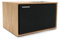 THOMSON WS302 - Altavoz Bluetooth 5.3, 50W Potencia Musical Total, Entrada 3.5mm AUX-IN, Ajuste de Agudos y Graves por Separado, Frontal extraíble, en Madera, marrón, alimentación 230V