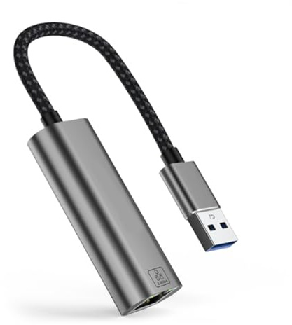 omiinitio Adaptador Ethernet USB a 2 de 5 GB, RJ45 Gigabit, 2 5 Gbps, velocidad rápida, tarjeta de conexión de red ampliamente utilizada