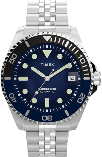 Timex Men's Harborside Coast 40mm Watch - Silver-Tone Bracelet Blue Dial Silver-Tone Case