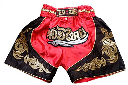 Nakarad Kid Muay Thai Boxing Shorts 2 Years Old - 10 Years Old (Black, M)