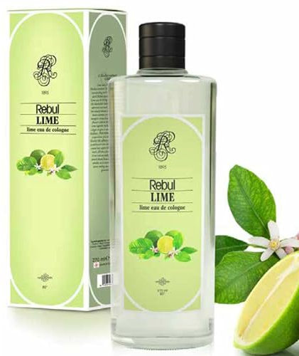 Rebul Lime Eau de Cologne | Kölnisch Wasser für Herren Glasflasche 250ml After Shave, Cologne, Rasierwasser für Herren und Damen - Rebul Kolonya