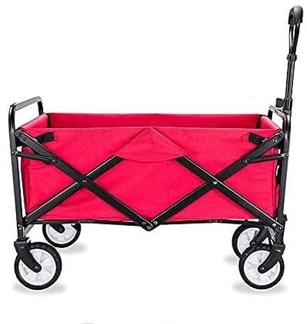 CCYENG Trolley Cart Faltbarer Wagen Faltbarer Wagen Cart Utility Wagon Outdoor Gartenanhänger Transportwagen Für Camping Shopping Garten Campingwagen Gartenwagen