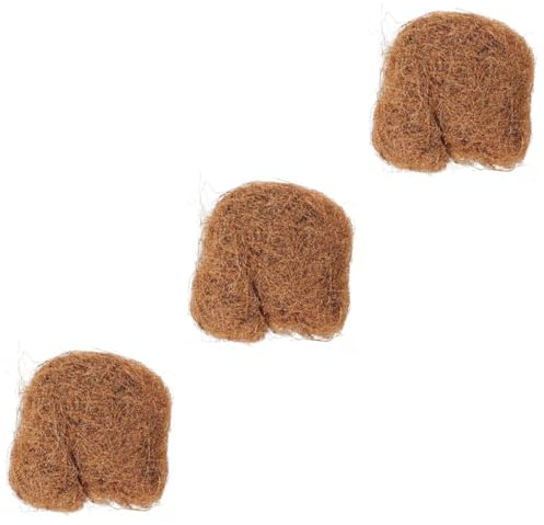 TOYANDONA 3 Pezzi 1 terreno di seta di palma da cocco di cocco pacciame conchiglia coprivaso per piante Coprire i vasi delle piante fibra del pacciame degli alberi anti-fibra
