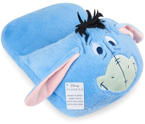 Get Trend Disney Eeyore Scaldapiedi Donna e Adolescenti, Scaldino Piedi in Pile Morbido Non Elettrico Adulti, Antiscivolo, Sollievo per Piedi Freddi (Blu Eeyore)
