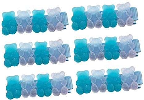 Mikinona 6pcs Girl Hair Pin Hair Accessories for Girls Blue Hairpin Hairdressing Barrettes