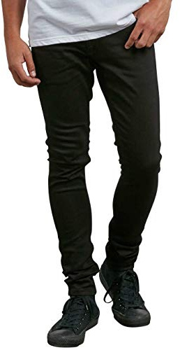 VOLCOM 2x4 Tapered Pantalón, Hombre, Ink Black, 26