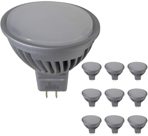 LED ATOMANT 10x Bombilla LED MR16 12V/24V 7W Regulable Color Luz Fria