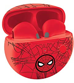 Lexibook, Spider-Man, Ecouteurs sans Fil, Bluetooth avec Micro et Bouton de contrôle, Batterie Rechargeable Longue durée, HPBT05SP