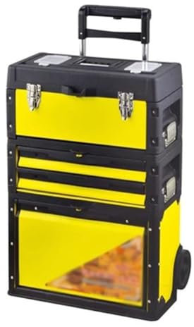 Armoire à outils roulante sur roulettes, armoire de rangement d'outils, organisateur de boîte à outils à tiroir, atelier de garage for écrous, boulons, vis, petit matériel ( Color : Yellow , Size : 52