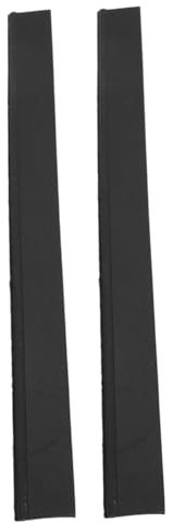 MAGICLULU 2pcs Replacement Squeegee Rubber Strips 25CM Black Glass Wiper Refill for Shower Doors and Windows Firm and Sturdy Material