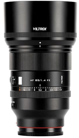 VILTROX 85mm F1.4 Pro FE Full Frame Lens Auto Focus Large Aperture Prime Portrait Lens with Hyper VCM Motor Compatible with Sony E-Mount Cameras a7c a7RII a7RIII a7RIV a7SIII a9 FX3 A1 A93 ZVE1