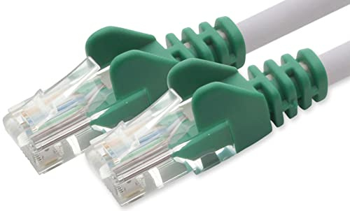 1aTTack.de 5m Cavo di Rete Crossover - 1x - Cat.6 Ethernet Gigabit Lan RJ45 10 100 1000 Mbit s - Cavo Patch UTP compatibile con Cat.5 Cat.5e Cat.7 Cat.8 - Crossover - 1x - 5m