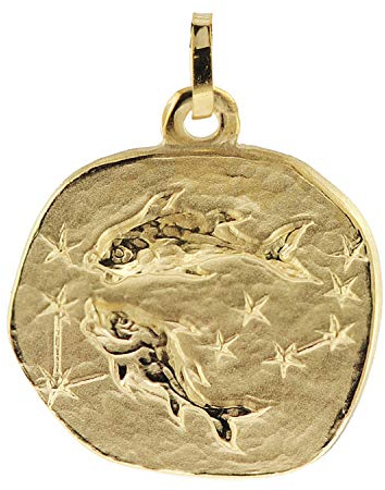 trendor Sternzeichen-Anhänger Fische 333 Gold 20 mm 08982-03