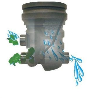 Filtre d'eau de pluieE500 filtre enterré filtre de jardin pour installation de réservoir réservoir souterrain citerne d'eau de pluie réservoir citerne en plastique avec tamis en acier inoxydable 0,5mm