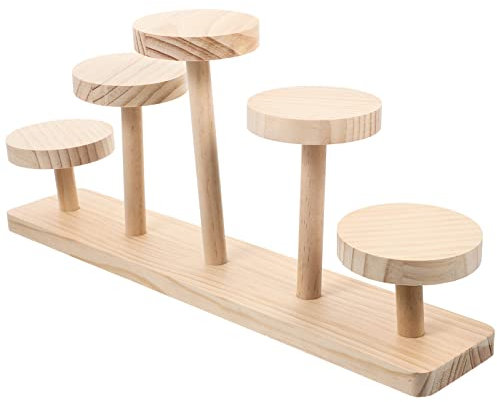 Cabilock Stufenständer Aus Holz Für Schmuck Und Desserts Vielseitiger Display-ständer Für Geburtstag Hochzeit Shower Verarbeitet Und Stabil Für Schmuck Und Kuchenpräsentation