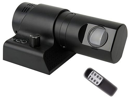 ExoticaBlend Projektionsuhren, Digitaluhr mit Fernbedienung, Digitale Projektionsuhren, LED-Wandprojektionsuhr, Heimdekoration,Black