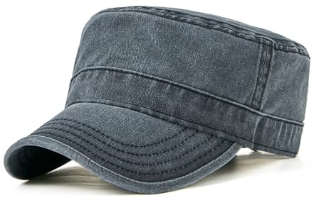 YAMEE Military Cap Unisex Denim,Army Cap Herren Klassische Vintage,Baseball Cap Damen Baumwolle,Militär Cap Herren Sonnenschutz,Basecap Verstellbare Für Männer Frauen