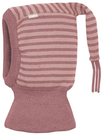 maximo MINI-Schlupfmütze, Zipfel Strick Ringel, doppelt, Windstopper