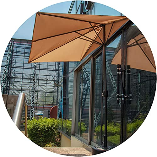 Ombrellone rettangolare 250 x 120 cm con manovella – Ombrellone impermeabile da balcone per giardino terrazzo piscina e cortile – soluzione elegante per il mercato