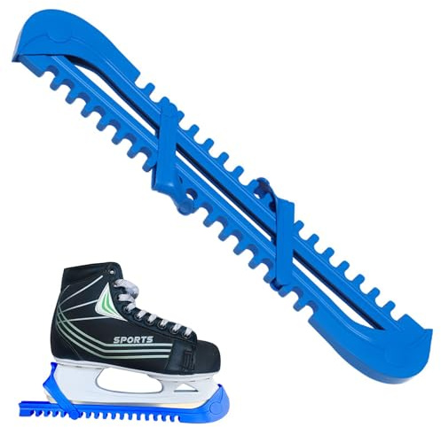 Zengjunwei Kufenschoner, 1 Paar Schlittschuhschutz, Schlittschuh Kufenschoner, Verstellbarer Eishockey Schlittschuhe Schoner, für Eiskunstlauf Eishockey Schuhe