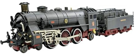 Sharplace Locomotora de como Juguete, Tren Eléctrico Estilo Retro, Colección Decorativa, Regalo, Modelo de Locomotora con Humo, Luces Y Sonidos para, Negro