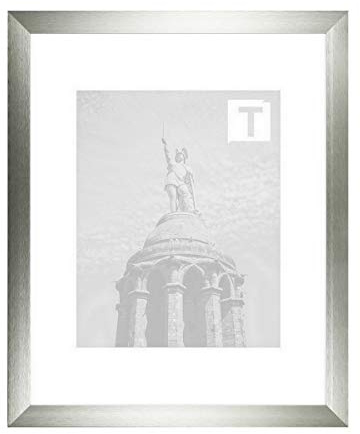 Aluminium-Bilderrahmen Tanja Silber 60 x 90 cm Kunststoffglas Antireflex 2mm breit stabil robust