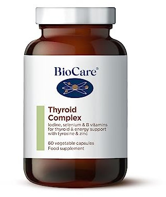 BioCare Thyroid Complex | Iodine, Selenium, Vitamins B2 & B3 for Thyroid & Energy Support | with Zinc & Tyrosine - 60 Capsules