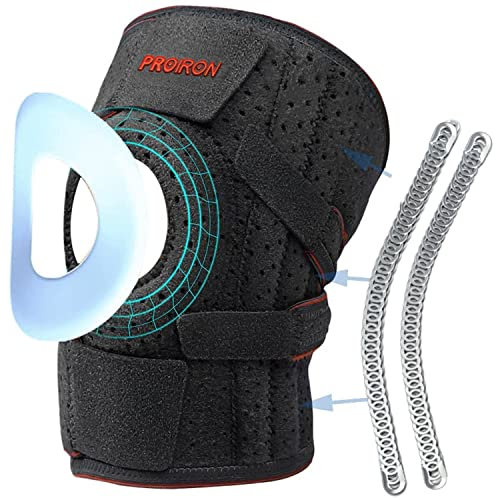 PROIRON Kniebandage, Bandage Knie Damen/Männer, Atmungsaktiv Anti-Rutsch-Kniestütze, Knieschiene Erholung von Knieschmerz, Sport, Knee Support for Orthopädische, Kompression für Meniskusriss/Laufen