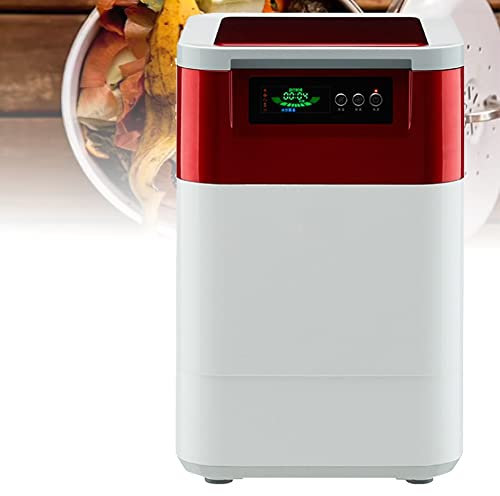 Composteur de cuisine intelligent, composteur de cuisine électrique, cycleur automatique de déchets alimentaires, affichage multifonctionnel avec contrôle intelligent, pour appartement, maison red