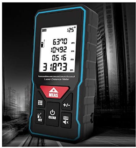 Compteur de surface terrestre Télémètre laser X5 X6 Télémètre Mesure portable Angle précis Calculer pour la construction Mesurer la distance, la surface et le volume (Couleur : X6-rechargeable,