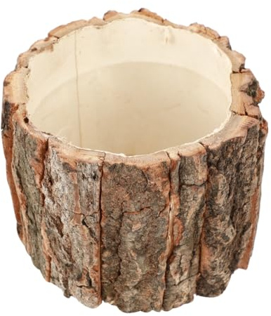 BESPORTBLE 2 stycken blomkrukor i trä av vattentätt material rustik blomkruka för inomhus- och utomhusbruk för bröllop och