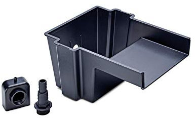 Pontec PondoFall, schwarz - Quellelement, Auslauflippe für Bachlauf und Wasserfall, Wasserdurchflussmenge 1000-4000 l/h