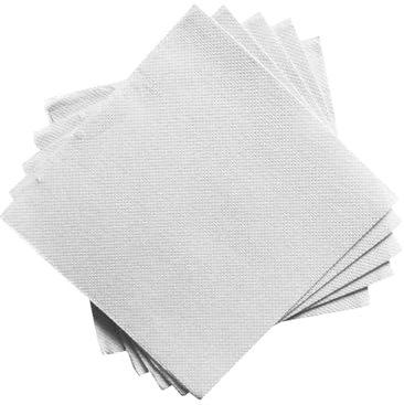 Hostelnovo 600 weiße Papierservietten, klein und einzeln, Mikropunkt-Textur, dicker und saugfähiger, ideal für Catering, Bars und Partys, 10 x 10 cm, gefaltet