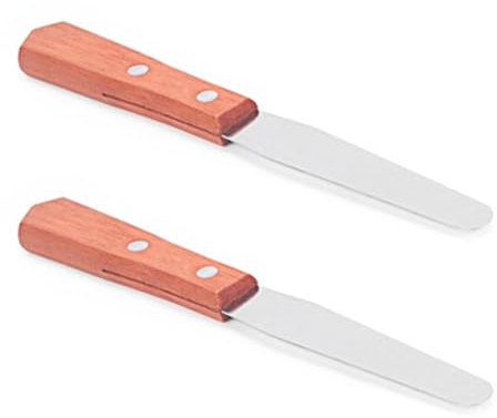 ZOKJSW 2 PCS Spatola per Torte in Acciaio Inox Professionale ad Alto Angolo Paletta per torteFresa per pasticceriaSpatola per glassaStrumenti per Cuoco per Dolci