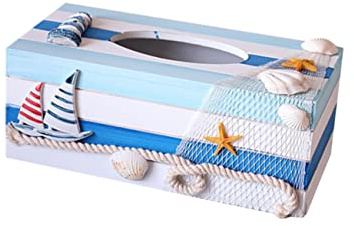 PRETYZOOM Holz Tissue Box Fall Mediterranen Dekorative Lagerung Box Elegante Zubehör