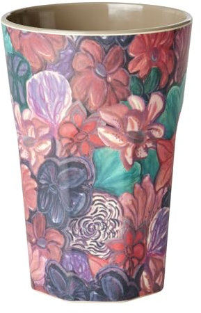 Rice Trinkbecher Melaminbecher aus 100% Melamin Waldblumen Forest Flower Print tall