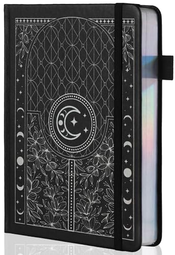 TIEFOSSI Cuaderno Bullet Dotted Journal, papel grueso numerado de 160 g/m², cuaderno de cuadrícula de puntos de tapa dura A5 para mujeres, hombres, trabajo, escritura, Bullet Journaling, dibujo
