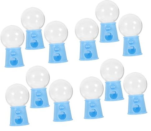 ABOOFAN 12 Piezas Máquina de Dulces Mini para Dispensador de Chicles Color Azul para Fiestas y Decoraciones la Creatividad Interacción Familiar