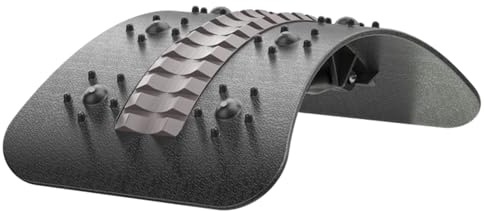 WildOath Adjustable Lumbar Support Cushion with Metal Rotation Plate – Waist Pad for Car & Office, Ergonomic Back Board for Posture Correction & Comfort & Relaxation (Black)